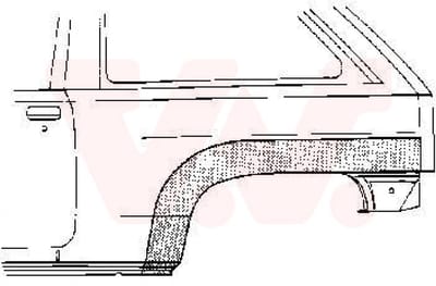 Van Wezel - ACHTER SCHERM VOOR OPEL CORSA B 1993-2000 ARC116409VWAN