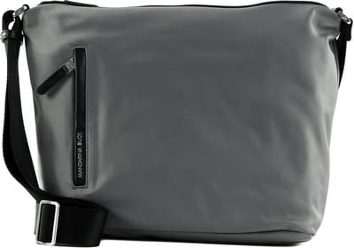 MANDARINA DUCK Schoudertas Hunter Hobo Smoked Pearl Grijs