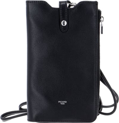 PICARD Telefoontasje Schoudertas Bingo Mobile Phone Pocket Black Zwart