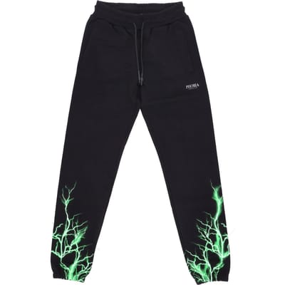 Lichtgewicht heren trainingsbroek Lightning Pants Zwart/groen