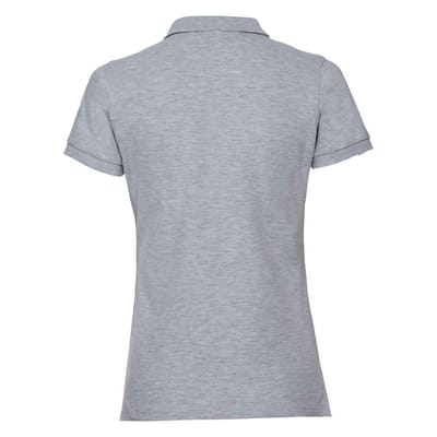 Russell Dames/Dames Piqué Stretch Poloshirt (Licht Oxford)