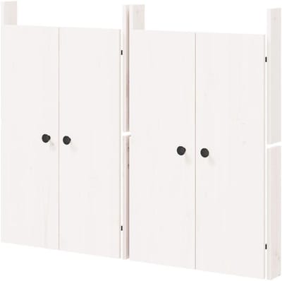 Kastdeuren Buitenkeuken - Houten Paneeldeuren - Keuken Afmaken - Massief Vurenhout - 50x9x82 cm - Wit