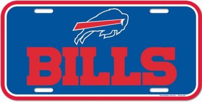 Buffalo Bills - NY Bills - NFL - American Football - Gridiron - Wall decor - Metalen kentekenplaat VS - Metal license Plate USA - Wincraft