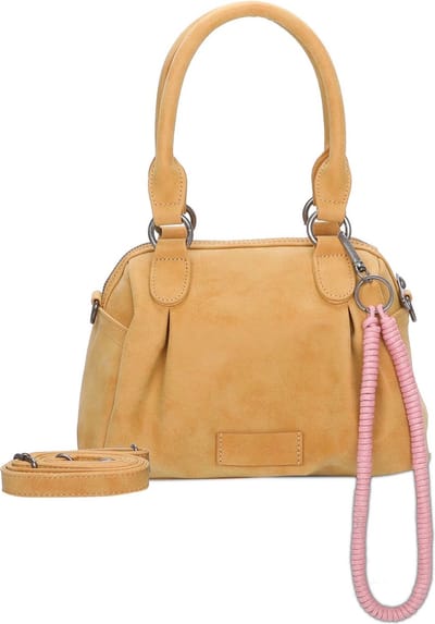 Fritzi aus Preußen Handtas Schoudertas Babe01N Vintage Crossbody Bag Honey Mustard Mosterdgeel