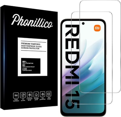 Screenprotector geschikt voor Xiaomi Redmi 15 4G / 5G - 2 stuks Beschermglas van glas Transparante glazen schermbeschermfolie