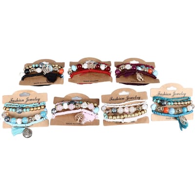 35 STUKS Dames Kralen Armbanden Vintage Schattig Waterdicht Lichtgewicht Duurzaam College Stijl Sieraden beige