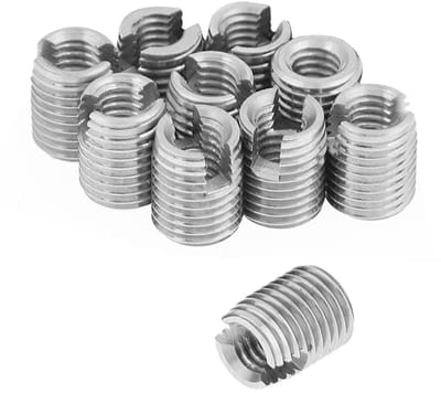 SPHProducts - Schroefdraad Inserts - Draad Reparatie Kit - M6 tot M10 - Hoogwaardige Koolstofstaal - Zelftappende Inserts - Geschikt voor Diverse Toepa...