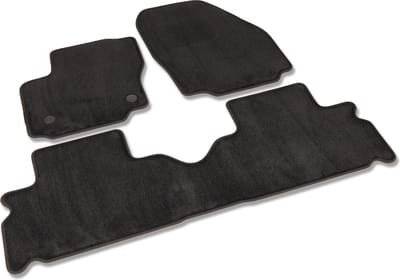 Automatten geschikt voor Ford S-Max - 2006-2015 - 3-delig - Premium - Uitvoering: 5-zits | afst. bevestigingspunten (bestuurder) 31,7 cm