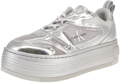 Calvin Klein YW0YW01510 Bold Platf Low Mix - Damesschoenen Sneaker - 0IY-Zilver