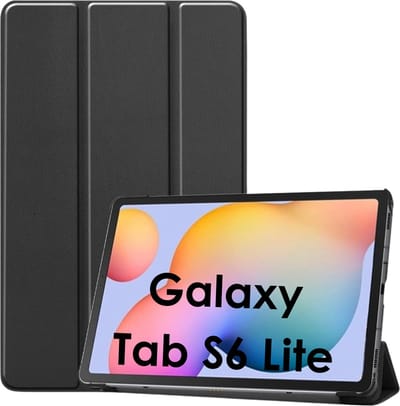 Cover geschikt voor Samsung Galaxy Tab S6 Lite 2020 / 2022 / 2024 - multi-positie volledige bescherming - Zwart