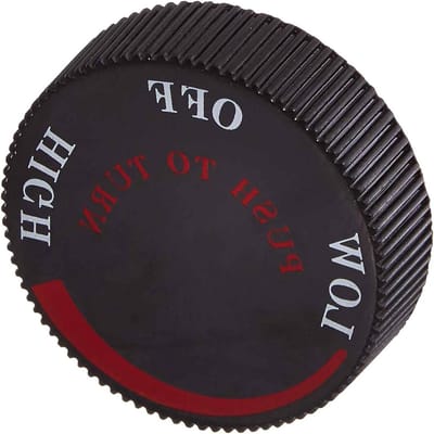 Grill Controleknop - Vervangingsknop Gasgrill - Grill Reparatie - Selecteerbare Uitpositie - 8mm Diameter - Zwart