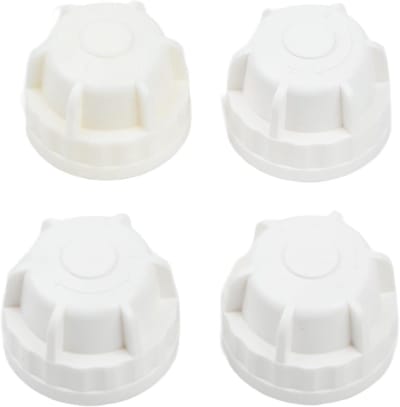 Radiatorventielen Beschermkappen - Insteldoppen Set - Verwarming Regelen - Universele Schroefdraad - M30 x 15 - Wit