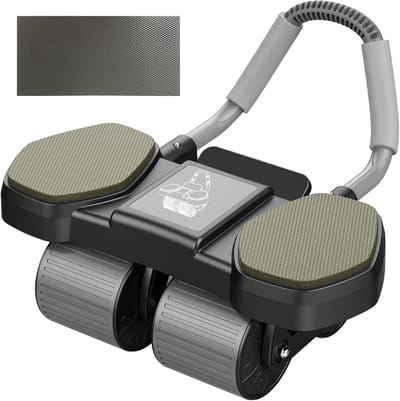 Ab Roller Wheel met 4-wielig ontwerp voor buikspieren versterken
