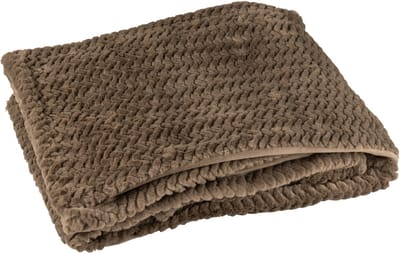 J-Line plaid - polyester - donkerbruin