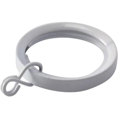 Decomode - Gordijnring - Metaal - Wit Hoogglans - Dia. 20mm - 10 Stuks
