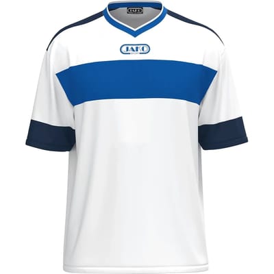 Jako Club 92 Shirt Korte Mouw Heren - Wit / Royal / Marine | Maat: S