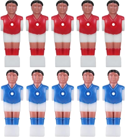 Tafelvoetbal Figuren - Reserve spelers - Spel verbeteren - Robuuste constructie - 10 stuks - Diverse kleuren