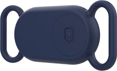 Premium sleutelhanger hoesje geschikt voor Samsung Smarttag 2 - voor hond of kat - huisdier - Samsung SmartTag2 Hoes - Case - Siliconen - Sleutelhanger - blauw