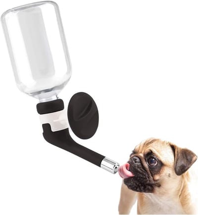 Hondendruppelvrije Waterdispenser voor Huisdieren - Verstelbare Waterfles en Drinkbak voor Honden en Katten, Ideaal voor Thuisgebruik en Reizen