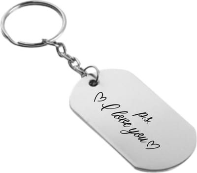 Akyol - ps ik hou van jou sleutelhanger - Liefde - familie - cadeau - 54 x 29mm