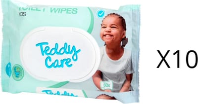 Teddy Care toiletdoekjes 60 stuks X10