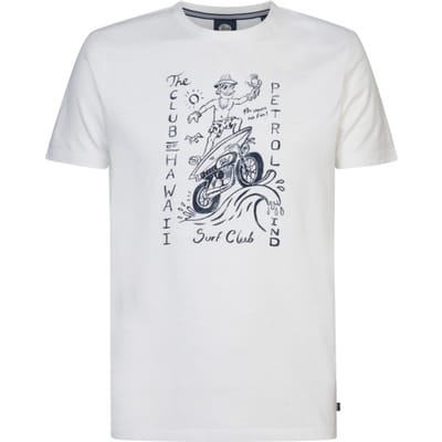 Petrol Industries - T-shirt - Heren - L - Wit - Katoen - M-1040-TSR693