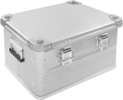 Aluminium Opbergbox - Opbergkist Deksel - Kampeeruitrusting Opbergen - Waterdichte Afdichting - 50 Liter - Zilver