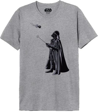 Star Wars - Disney T-shirt - Vader Drone - M tot XXL - voor Mannen - grijs gemêleerd