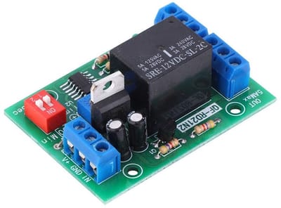 Store_9 - 10-16V Vertraging Uit Tijdrelais Module - Instelbare Tijdschakelaar - Laag Stroomverbruik - 2-kanaals - Perfect voor Automatische To...