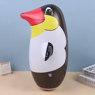 Schattige Milieuvriendelijke Materialen Opblaasbaar Speelgoed Verdikt Duurzaam Pinguïn Tuimelaar Cartoon Patroon Boksen Stoten Speelgoed Kinderen 36cm