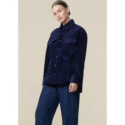 Lois Mia Shirt Navy Maat: XS | Longsleeves Outlet | Dames | Blauw