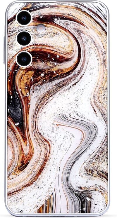 Casemania Hoesje Geschikt voor Samsung Galaxy A16 - Wit - Marmer Back Cover