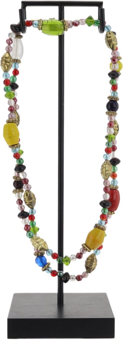 Behave Atelier Noir - Decoratieve Ketting Standaard - Incl. Handgemaakte Ketting - Luxe Woondecoratie - Boho Ibiza/Balinese stijl - 30 cm
