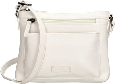 Beagles Murcia Crossbody Schoudertas - Vegan Leer - Handige Ritsvakken - Wit