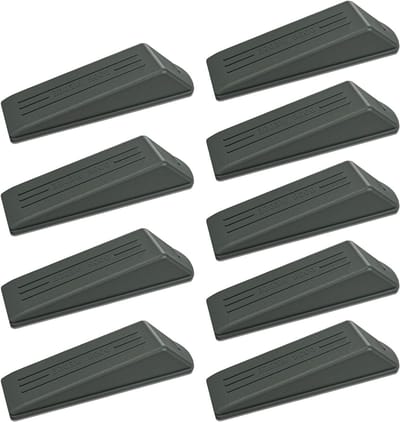 Grijze Deurstopper - Deurwig Set - Deuren Open Houden - Antislip Rubber - 9 Stuks - Grijs