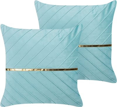 CONEFLOWER - Sierkussen set van 2 - Blauw - 45 x 45 cm - Polyester