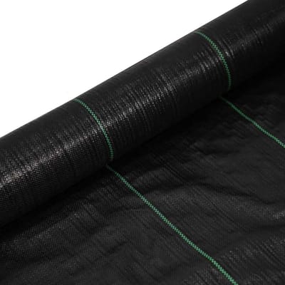 Worteldoek Gronddoek 2.4oz - Onkruidvlies voor Tuin, Oprit en Border (Zwart)