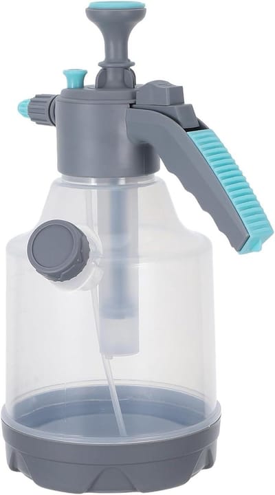 Transparante Gieter - Plastic sproeier - Planten water geven - Met maatverdeling - 33 cm - Grijs