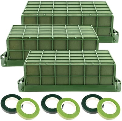 SPHProducts - Bloemenschuimkooi - Bloemenhouder - Geschikt voor bloemstukken - Groen - Schuimkooi voor bloemendecoratie - Perfect voor creatievelingen ...