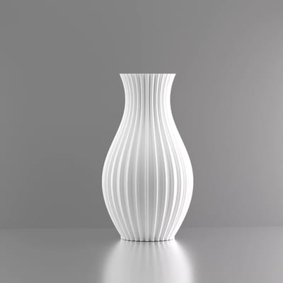 3d-gezellig Prinses - Vaas - Wit - Maat 25 cm - 100% gerecycled PLA (bioplastic)