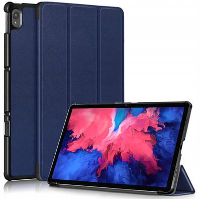EtuiTab - Lenovo TAB P11 Cover - Ciemno Niebieski - Skóra - Magnetische Sluiting