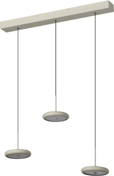 OSRAM Decor Yoyo 3x LED Hanglamp Lineair, Beige Metaal, 18W, 1100lm, 3000K Warm Wit, Hoogte Verstelbaar