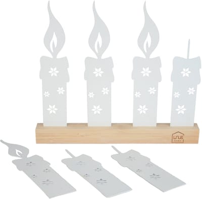 UNUS® Adventskaarsen decoratieve staander flexibele adventskrans