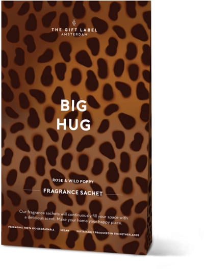 The gift label Scented Satchet - Big Hug - Rose & Wild Poppy