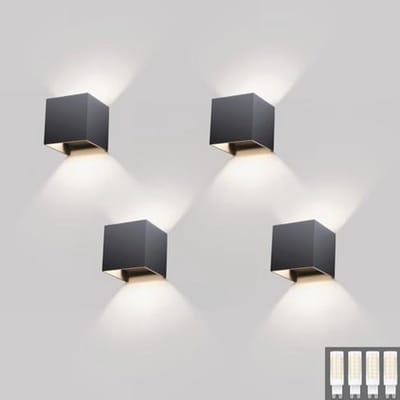 Moderne Up Down Wandlampen Set voor Binnen en Buiten - Waterdichte 9W LED Lampen met Vervangbare G9-Lampen - Natuurlijk Wit Licht 4000K