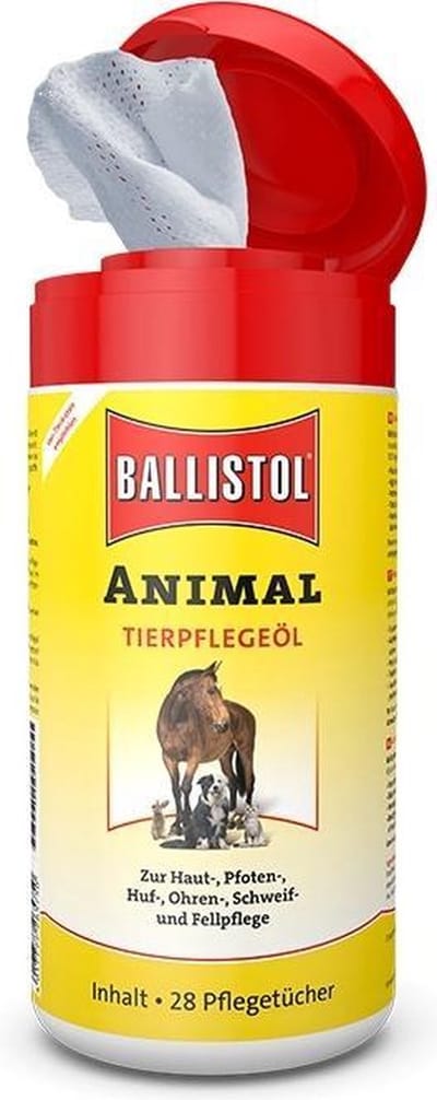 Ballistol Verzorgingsdoekjes voor dieren in dispenser