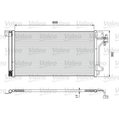 Condensator, airconditioning VALEO 814015