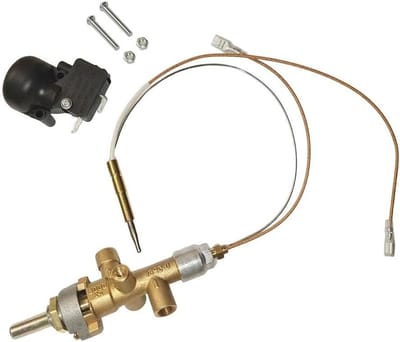 Terrasverwarmer Onderhoudskit - Reparatieset Verwarming - Buitenverwarming Onderhoud - Messing Kleppen Thermokoppel - 25 x 15 x 5 cm - Zilverkleurig