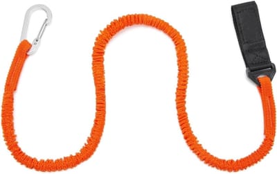 Paddel Lanyard - Roei Touw - Watersport Veiligheid - Voorkomt Verlies - 50 gram - Zwart