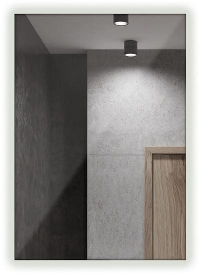 Tulup Spiegel – Rechthoekige Spiegel – 100 cm x 70 cm – Grote Wandspiegel – Scandinavische Wandspiegel – 4000K (Neutraal Licht)